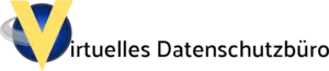 Logo des Virtuellen Datenschutzbüros mit einem stilisierten Globus und dem Schriftzug in Schwarz und Gelb.